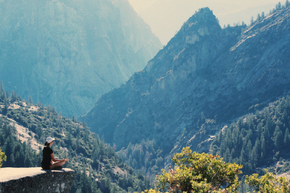 yoga in the mountains