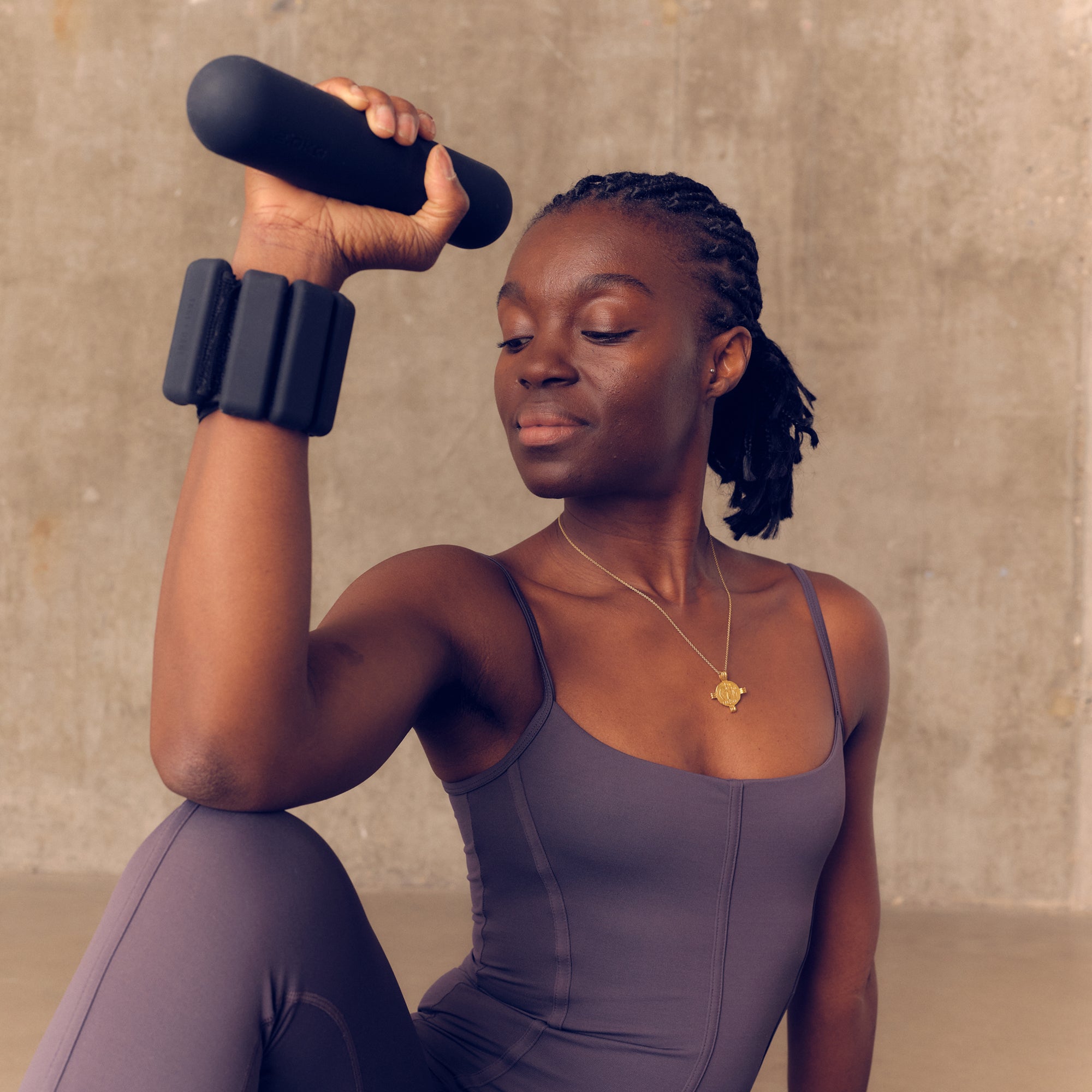 "The Uplifter" Sculpting Pilates Dumbbell Hand Weights - Black