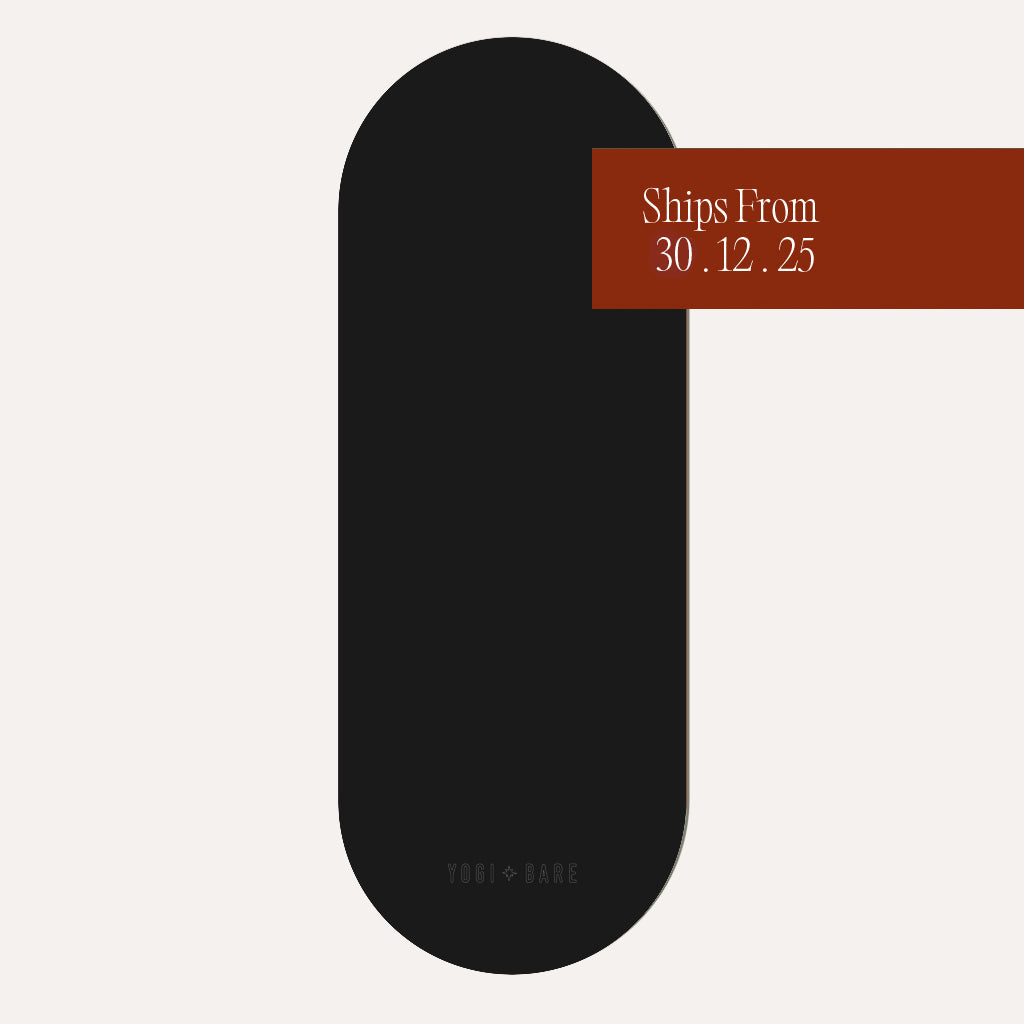 Performance Pilates Arch Mat.  FSC® Certified Natural Rubber - Black