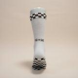 Eco Bamboo Pilates Grip Socks - Chocolate Checkerboard