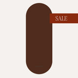 Performance Pilates Arch Mat Natural Rubber - Chocolate