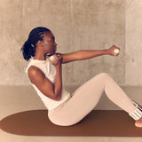 "The Uplifter" Sculpting Pilates Dumbbell Hand Weights - Milk