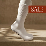 Eco Bamboo Pilates Grip Socks - Navy Star Crew