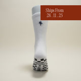 Eco Bamboo Pilates Grip Socks - Navy Star Crew