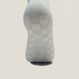 Eco Bamboo Pilates Grip Socks - Navy Double Stripe Crew