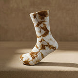 Eco Bamboo Pilates Grip Socks - Warm Sand Tie Dye
