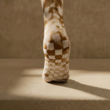 Eco Bamboo Pilates Grip Socks - Warm Sand Tie Dye