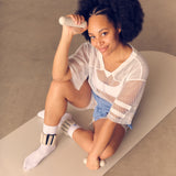 Performance Pilates Arch Mat FSC® Certified Natural Rubber - Milk