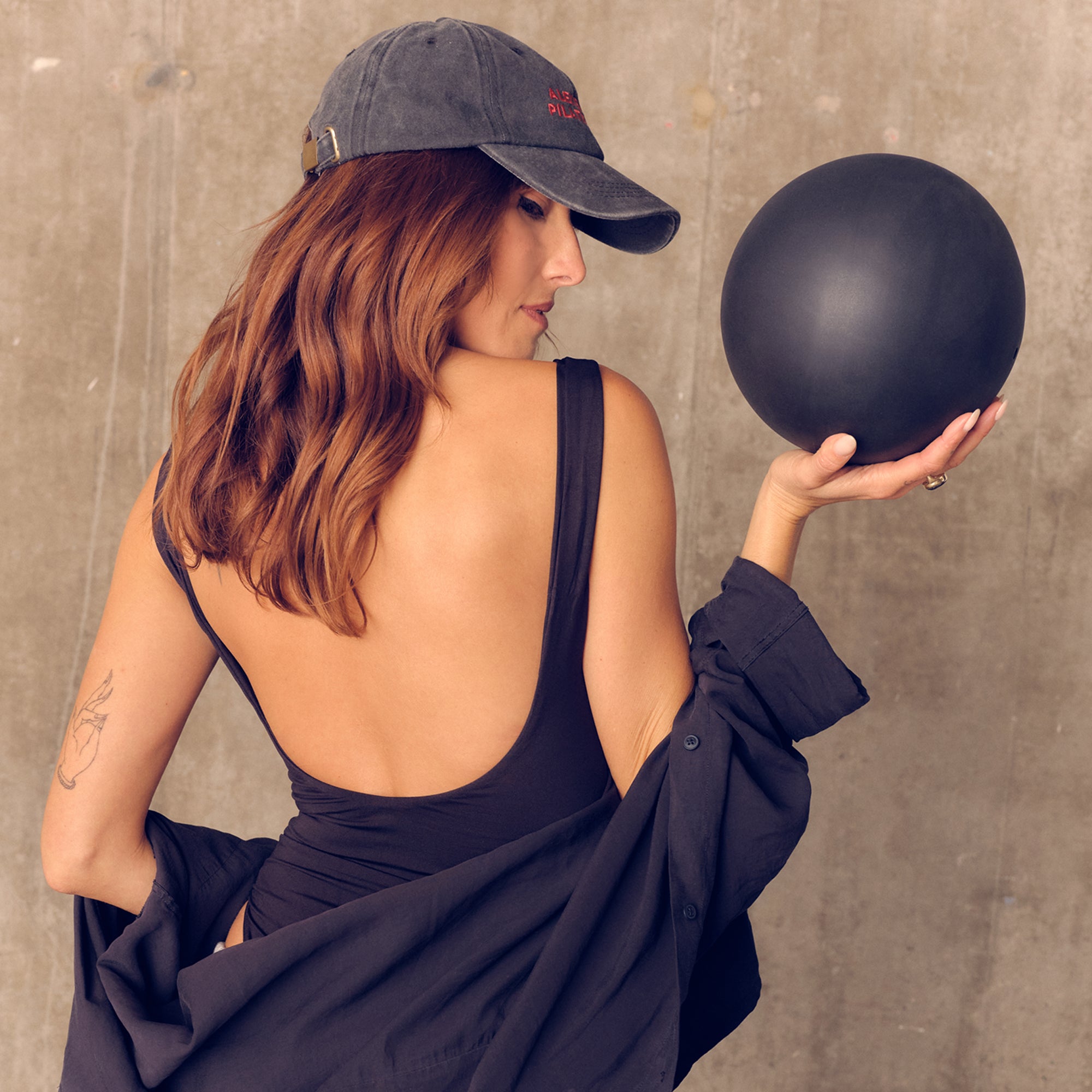 "The Squish" Anti Burst  Pilates Stability & Strength Ball - Black