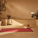 Desert Rose EverGrip Yoga Mat in empty room